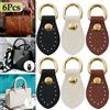 NONE 6 pezzi di fibbia laterale per borsa in pelle PU con anelli a D, fai da te, gancio per tracolla per borsa, ferramenta per la realizzazione di borse.