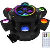 XPCLEOYZ 10X10W RGB 6 Testa Testa Mobile Fascio di Luce RGBW 4IN1 Laser Luce Stroboscopica DMX Luce Della Fase RGB Fascio di Luce Rotante Disco Party Bar