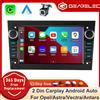gearelec Autoradio Android 14 2 Din con CarPlay per Opel Astra H G J Zafira B Corsa C D Antara Vectra Vivaro, Schermo 7 Pollici