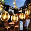 newstyle Luci a corda per esterni solari G40 con telecomandi Lampadina a globo infrangibile a LED IP65 Luce da patio impermeabile per l'arredamento del giardino