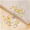 Glimox 50 pz No Fade 304 Acciaio Inossidabile End Tail Charms Piccoli Pendenti con tag color oro per gioielli semplici fai da te Collana fatta a mano Forniture