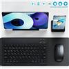 NONE Tastiera wireless Bluetooth Tastiera e mouse per tablet e telefoni cellulari Nuova mini tastiera Bluetooth Accessori per iPad Tastiera da 10 pollici