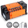 NONE SucceBuy Affilatrice per punte da trapano 3-13mm Affilatrice portatile per smerigliatrice angolare con 11 pinze per officina di fabbrica