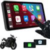 Neelyke Display intelligente per moto da 6 pollici: CarPlay wireless e Android Auto | Controllo vocale Bluetooth | IP67 impermeabile | Touchscreen HD |