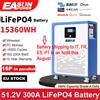 EASUN POWER EASUN 300Ah/15kwh 200Ah/10kwh 100Ah/5kwh 48v 51.2v 16S Lifepo4 Batteria al litio ferro parallela 6000+ Energia solare e domestica