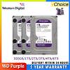 WD Viola 4TB 1TB 2TB 3TB 6TSvisione Disco rigido interno Disco da 3,5 "64MCache SATA III 6Gb/s HDD HD Disco rigido per CCTV DVR NVR