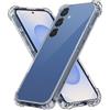 NONE Custodia per telefono trasparente HD per Samsung Galaxy S25 S24 S23 S22 S21 S20 Pro Ultra 5G FE Plus + Edge S25 + Cover posteriore trasparente in TPU morbido