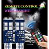 KEVANLY T10 RGB W5W Led 194 168 Canbus Flash Luci di ingombro per auto led 10SMD con telecomando Lampada stroboscopica Lampada da lettura a cuneo 12v