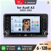 Junsun Autoradio Junsun 7 Pollici per Audi A3 8P S3 RS3 2003-2012 con CarPlay, Android Auto, FM, RDS, DSP, BT, GPS, Navigazione, SWC, Schermo Touch HD IPS, Plug & Play, Lettore Multimediale, Chiamate