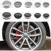 Audi 4 Pezzi Coprimozzo 60mm 61mm 68mm 69mm 77mm con Logo per Audi A3 A4 A5 A6 A7 A8 S4 S6 S Q1 Q2 Q3 Q4 Q5 Q6 Q7