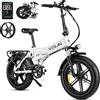 NONE Bicicletta Elettrica Pieghevole Vitilan V3 con Pneumatici Fat da 20 Pollici, Batteria Rimovibile 48V 13Ah, Autonomia 70km, Freni a Disco, Acceleratore a Mezzo Giro
