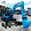 LANDWARD Mini Escavatore Cingolato Idraulico Multifunzione da 2,5 Tonnellate per l'Agricoltura Europea, Fabbrica Cinese, 2000 kg, Economico e Personalizzabile