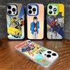 Potdemiel Cover per iPhone 17 Air 16 15 14 13 11 12 Pro Max Xr X Xs 8 7 Plus con design anime Lupin The Third, colore argento
