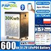 PAPOOL Batteria LiFePO4 48V 600Ah 30Kwh con Ruote, Batteria al Litio 51.2V 100Ah 300Ah, 6000 Cicli, Bluetooth CAN RS485 BMS, Disponibile in Stock UE