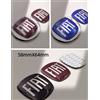 FIAT Emblema Logo Auto Fiat 500 per Cofano Anteriore e Bagagliaio Posteriore 64/85/90/95/100/120mm