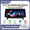 BONROAD 12.3 "2400*900P Schermo Touch Multimediale per Auto con Linux, CarPlay Wireless per BMW X3 F25 X4 F26 2011-2017 Sistema CIC/NBT, Supporto Android Auto, Airplay, Wifi, Navigazione e Mappe