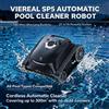 VIREAL Robot Pulitore per Piscine VIREAL SP5, 180 Minuti di Autonomia, Pulizia Pareti e Linea d'Acqua, Fino a 300 m², 4 Modalità di Pulizia, Navigazione Intelligente, Avvio con un Tocco, Parcheggio