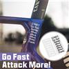 NONE Adesivi per bicicletta "Go Fast, Attack More" per telaio, tubo superiore, fai da te, impermeabili, motivanti, per ciclismo, MTB, bici da strada