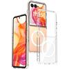 DIXSG Custodia Magnetica Trasparente Antiurto per Motorola Razr 50 60 70 Ultra 2026 2025 2024 con Cornice in TPU e Cover Rigida in Plastica