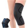 NONE Supporto per Ginocchio a Compressione, Ginocchiera per Dolore al Ginocchio, Lesioni al Menisco, Artrite, Protezione per Palestra e Sport