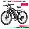 ROBORN Bicicletta elettrica ROBORN SUPER G73 da 26 pollici con motore da 48V250W e batteria al litio rimovibile da 13Ah, mountain bike elettrica a pedalata assistita per adulti, standard europeo, con