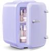 OSTBA（家电） Mini frigo da camera, frigorifero piccolo da 4L per la cura della pelle, 220V CA/12V CC, termoelettrico e scaldabevande, per ufficio