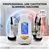 NONE Macchina per cavitazione ultrasonica 3 in 1 40K, massaggiatore dimagrante RF, dispositivo per modellare il corpo, rassodare la pelle e perdere peso per uso domestico e spa