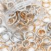 NONE 10 Pezzi Moschettoni a Molla in Metallo a Forma di L, Apribili, Connettori Rotondi per Portachiavi, Ganci per Borse, Fibbie per Catene, Accessori Fai-da-Te