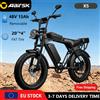 Aairsk Bicicletta Elettrica Aairsk X5 All-Terrain - Pneumatici Fat 20x4, Batteria 48V 15Ah con Autonomia di 80km, Motore 250W a 25km/h, Freni a Disco, Telaio in Acciaio, E-BIKE