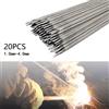 NONE 20 Pezzi di Elettrodi per Saldatura in Acciaio Inox A102, 1.0mm-4.0mm, E308-16, per 304 302, Bassa Emissione di Scintille, DC AC