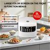 NONE Mini Cuociriso Elettrico da 2L, 110-220V 400W, Standard EU, con Cestello per Cottura a Vapore, Ideale per Cuocere Panini, Polpette e Altro, Perfetto per Casa, Appartamento, Camper e Dormitorio
