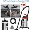 DayPlus Aspirapolvere Industriale 18L per Solidi e Liquidi, 2400W, 20kPa di Aspirazione, Soffiatore 3-in-1 - Aspiratore Industriale Resistente con Filtro HEPA, Cavo da 5m