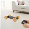 NONE Auto RC Acrobatica con Sensore di Gesti 2.4GHz, Doppio Controllo, Rotazione a 360°, Luci e Musica, Guida su Entrambi i Lati, Veicolo Fuoristrada, Regalo per Bambini dai 6 Anni in Su