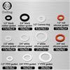 Bianco Nero 1/2 "3/4" 1 "Anello di gomma Silicone PTFE Guarnizione piatta Anello di tenuta Ugello doccia Tubo flessibile Soffietto Tubo Rondella Anello-.-