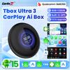 CarlinKit Ultra 3 Android 15 Box TV per Auto 5G/4G SM6350 CarPlay Ai Box per Auto OEM YouTube IPTV Wireless Android Auto 8G+128GB Nuovo