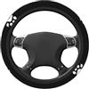 Myfsucce Coprivolante in Poliestere Antiscivolo Accessori Auto Universali 38 cm/15 Pollici, Stampa Zampa di Cane Nero