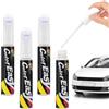 Pardofelis 4 Pezzi Penna Ritocco Carrozzeria, 12ml Pennarello Copri Graffi Auto, Pennarello Ritocco Carrozzeria Vernice Auto, Rimuovi Graffi Auto, Penna per Riparazione Graffi Auto, Bianco