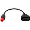 BTFO Cavo Adattatore OBD2 a 6 Pin, Adattatore OBD2 per Motocicletta Scanner Diagnostico a 16 Pin per Can Bus e K-Line Compatibile con Yamaha Suzuki Piaggio e Altro Ancora