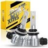 BMT xms Lampadina H27W H27W/1 H27W/2 880 881 LED Switchback 6500K Bianco/3000K Giallo ambra, Lampadina bicolore bianco-giallo, 300% de luminosidad, paquete de 2