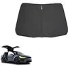 SAIBOL Protezione Solare Auto Per Tesla Per Model X 2024 Parasole Anteriore E Posteriore In Vetro Lucernario Rete A Maglie Tettuccio Apribile Parasole Visiera Parasole Parasole Auto(Front Windshield)