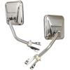 Hansen Styling Parts Set di specchietti in acciaio inox adatto per Wrangler YJ (1987-1995) (lato conducente e passeggero)