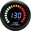 ETOPARS Motore Auto Digitale 52mm 2pollici Calibro Temperatura Gas Scarico | Kit Manometro Misuratore Indicatore Luminoso Display Sfumatura Fumo Lente