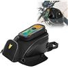 Tasofac Borsa Da Serbatoio Per Moto, 2 In 1 Impermeabile Con Supporto Rimovibile Per Cellulare Touchscreen, Grande Capacità, Borsa Da Moto Con Cinghie Regolabili Per Viaggi