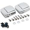 DFFMQSJ Compatibile con Harley-Davidson Road Chrome Razor Chopped Trunk Latches dal 1997 al 2013, lucchetto posteriore per bagagliaio, facile installazione in 5 minuti, cromato