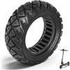 VOLOHAS 9x3,0-5,5 Pneumatici Completi per Kukirin G2 Pro, Zero 10 X, Dualtron Eagle Pro, Pneumatici di Ricambio in Gomma Piena, Fuoristrada, Solidi e Resistenti Alle Forature (Nero 1 Pezzo)