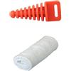 Riolo Lana di vetro per marmitta 2t e 4t rotolo per marmitte moto cross ed enduro misura 60x35x1 cm più tappo silenziatore per lavaggio