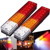 Generico COPPIA FANALI POSTERIORI LED UNIVERSALI PER CAMION RIMORCHI AUTOCARRO VAN 12-24V