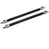 Riloer 2Pcs Universali Aste di Supporto Regolabili per Paraurti Anteriore e Posteriore, Barrette di Supporto per Ammortizzatore Divisore Sottoparaurti, Barre di Supporto a Cravatta, 100mm/150mm/200mm