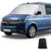 Coviek Copertura del Parabrezza per Camper Volkswagen T5 T6 (2003-2022), Oscurante Parabrezza in 600D con Fodera Morbida, Impermeabile e Protezione Solare Esterna