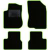 QUEMAR Tappetini Auto compatibili con Peugeot 208 I 2012-2019 / Kit Tappeti Moquette e Gomma su Misura (Set 2 Anteriori + 2 Posteriori) / Ricami e Colori Personalizzati (0 Ricami, Bordo V.Acido)